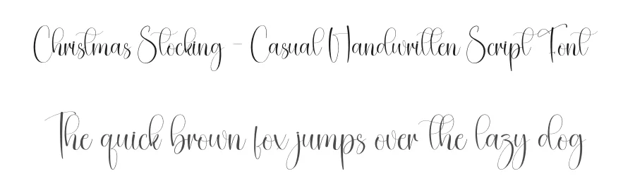 Christmas Stocking – Casual Handwritten Script Font by creativeletter — Script Handwritten Font