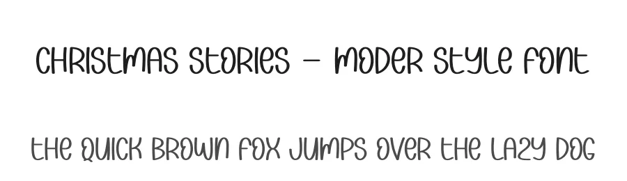 Christmas Stories – Moder Style Font by creativeletter — Display Font