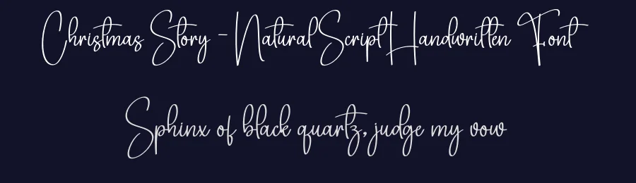 Christmas Story – Natural Script Handwritten Font by creativeletter — Script Handwritten Font — thumbnail 2