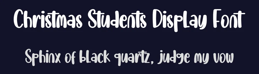 Christmas Students Display Font by creativeletter — Display Font — thumbnail 2