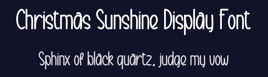 Christmas Sunshine Display Font by creativeletter — Display Font — thumbnail 2