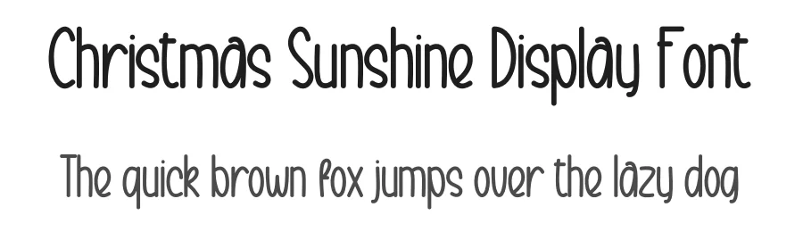 Christmas Sunshine Display Font by creativeletter — Display Font