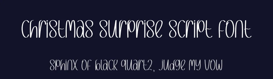 Christmas Surprise Script Font by creativeletter — Display Font — thumbnail 2