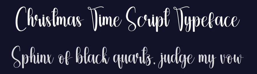 Christmas Time Script Typeface by creativeletter — Script Handwritten Font — thumbnail 2