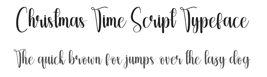 Christmas Time Script Typeface by creativeletter — Script Handwritten Font