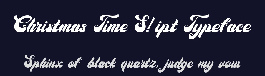 Christmas Time Script Typeface by Igor Grovich — Display Font — thumbnail 2