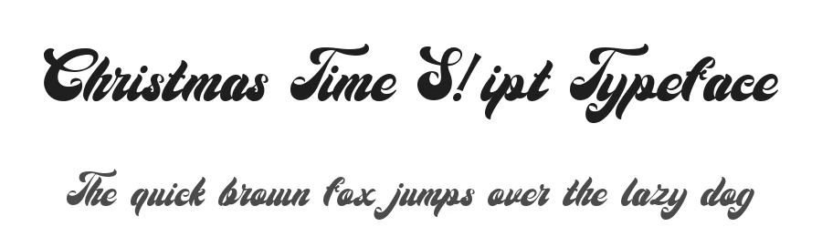 Christmas Time Script Typeface by Igor Grovich — Display Font