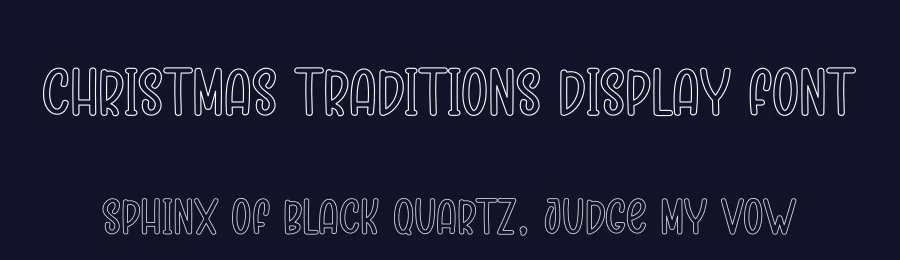 Christmas Traditions Display Font by andikastudio — Display Font — thumbnail 2