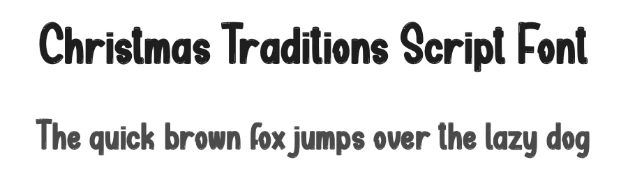 Christmas Traditions Script Font by creativeletter — Script Handwritten Font