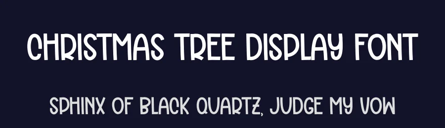Christmas Tree Display Font by andikastudio — Display Font — thumbnail 2