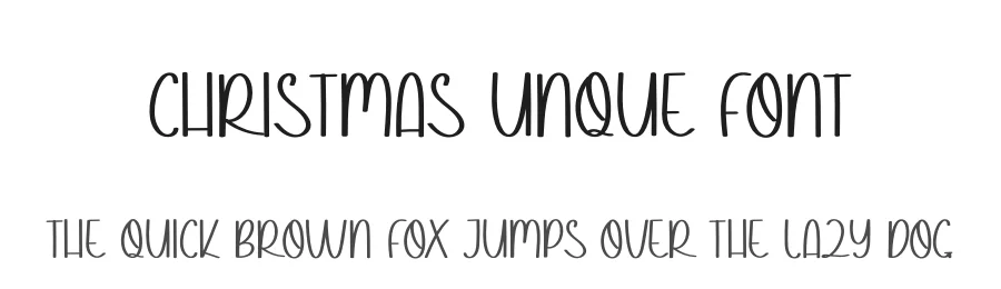 Christmas Unque Font by andikastudio — Display Font