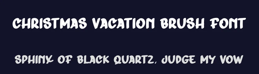 Christmas Vacation Brush Font by creativeletter — Display Font — thumbnail 2