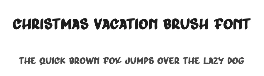 Christmas Vacation Brush Font by creativeletter — Display Font