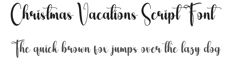 Christmas Vacations Script Font by creativeletter — Script Handwritten Font