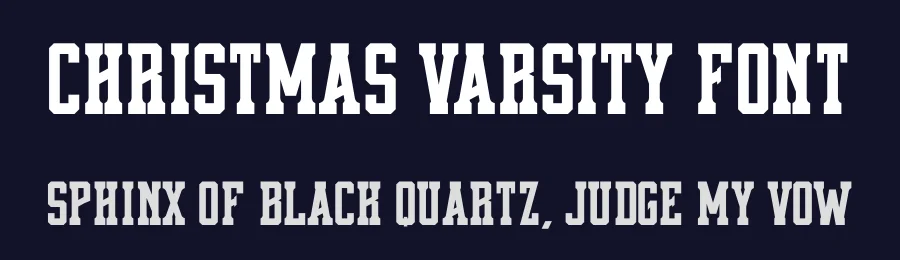 Christmas Varsity Font by Almairatype — Display Font — thumbnail 2