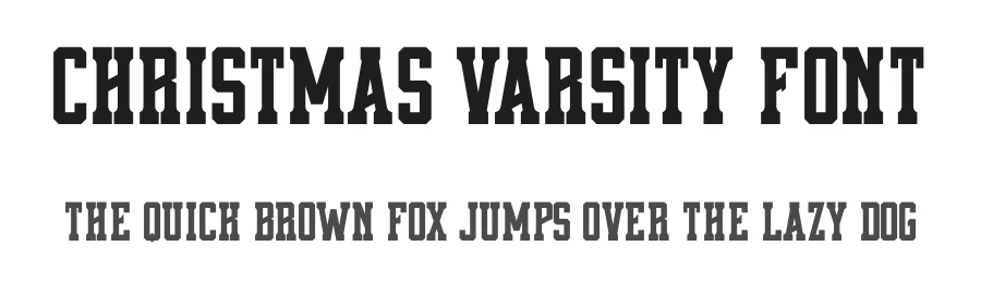 Christmas Varsity Font by Almairatype — Display Font