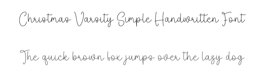 Christmas Varsity Simple Handwritten Font by creativeletter — Script Handwritten Font
