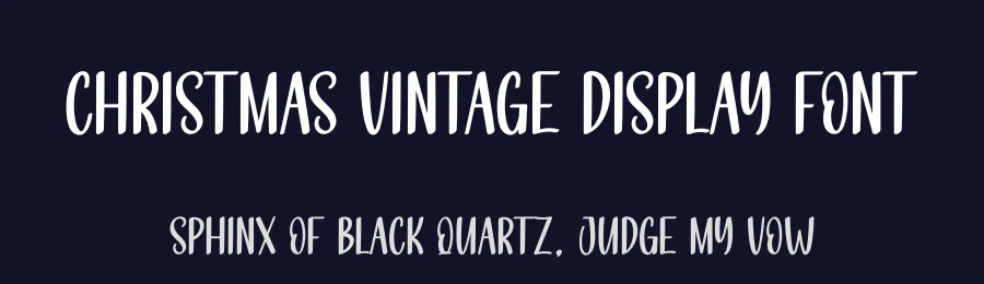 Christmas Vintage Display Font by creativeletter — Script Handwritten Font — thumbnail 2