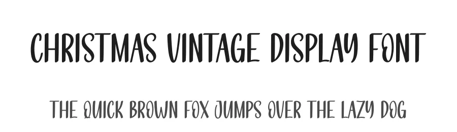Christmas Vintage Display Font by creativeletter — Script Handwritten Font