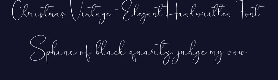 Christmas Vintage – Elegant Handwritten Font by creativeletter — Script Handwritten Font — thumbnail 2