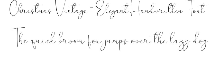 Christmas Vintage – Elegant Handwritten Font by creativeletter — Script Handwritten Font