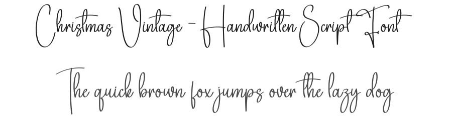 Christmas Vintage – Handwritten Script Font by creativeletter — Script Handwritten Font