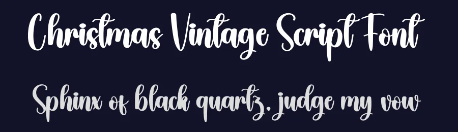 Christmas Vintage Script Font by creativeletter — Script Handwritten Font — thumbnail 2