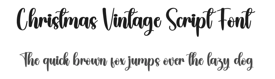 Christmas Vintage Script Font by creativeletter — Script Handwritten Font