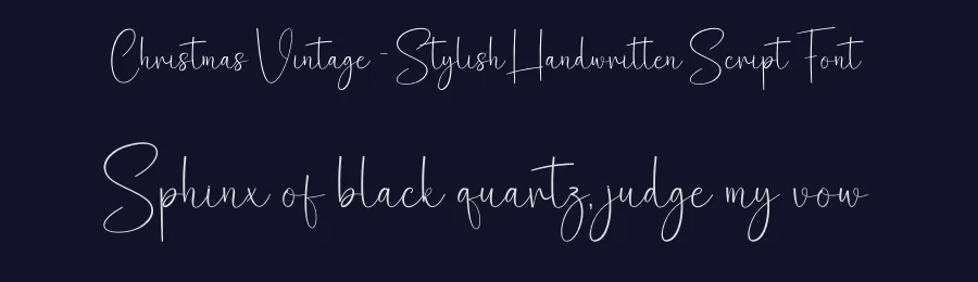 Christmas Vintage – Stylish Handwritten Script Font by creativeletter — Script Handwritten Font — thumbnail 2