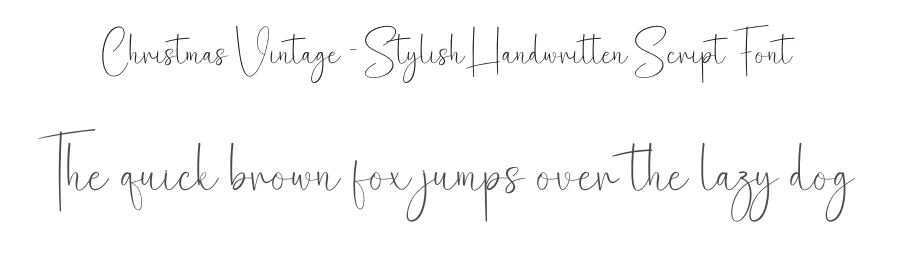 Christmas Vintage – Stylish Handwritten Script Font by creativeletter — Script Handwritten Font