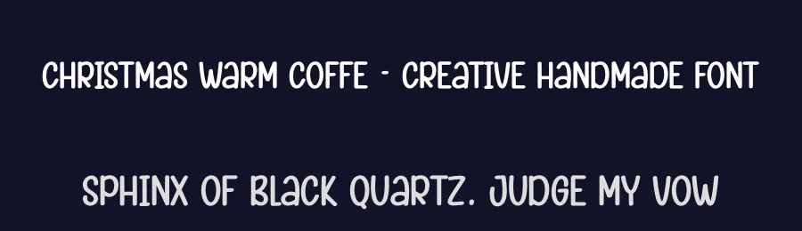 Christmas Warm Coffe – Creative Handmade Font by creativeletter — Display Font — thumbnail 2