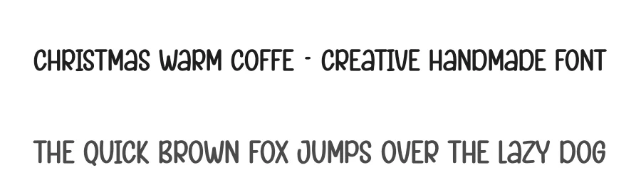 Christmas Warm Coffe – Creative Handmade Font by creativeletter — Display Font