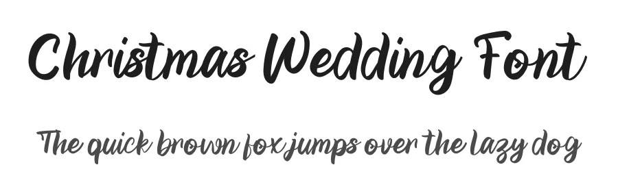 Christmas Wedding Font by inermediaSTUDIO — Script Handwritten Font