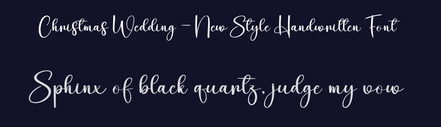 Christmas Wedding – New Style Handwritten Font by creativeletter — Script Handwritten Font — thumbnail 2
