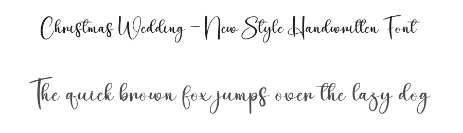 Christmas Wedding – New Style Handwritten Font by creativeletter — Script Handwritten Font