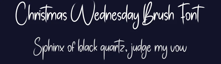 Christmas Wednesday Brush Font by andikastudio — Display Font — thumbnail 2
