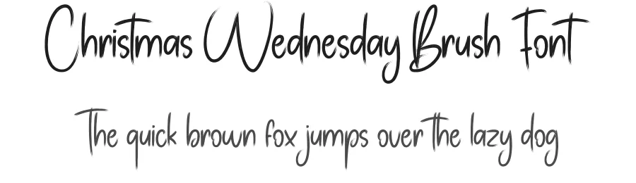 Christmas Wednesday Brush Font by andikastudio — Display Font