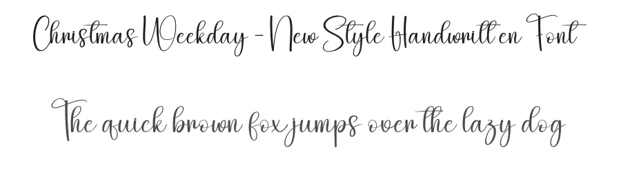 Christmas Weekday – New Style Handwritten Font by creativeletter — Script Handwritten Font