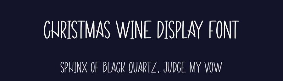 Christmas Wine Display Font by andikastudio — Display Font — thumbnail 2