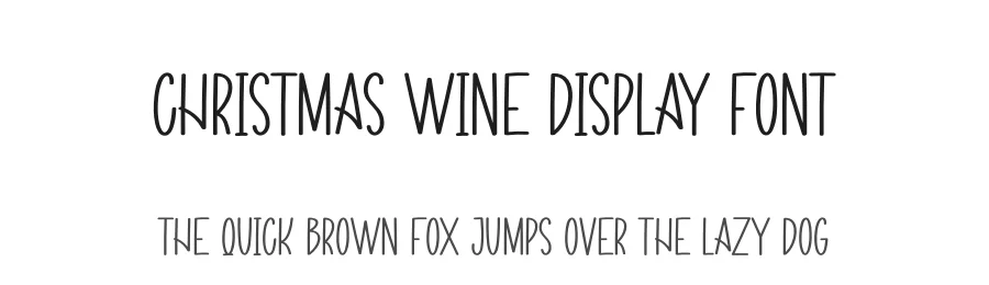 Christmas Wine Display Font by andikastudio — Display Font