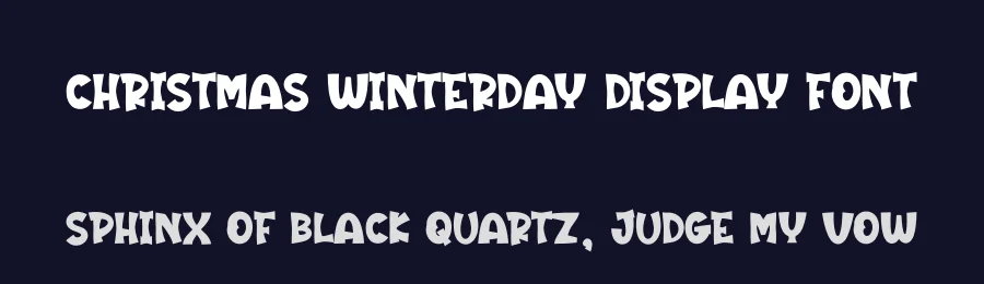 Christmas Winterday Display Font by andikastudio — Display Font — thumbnail 2