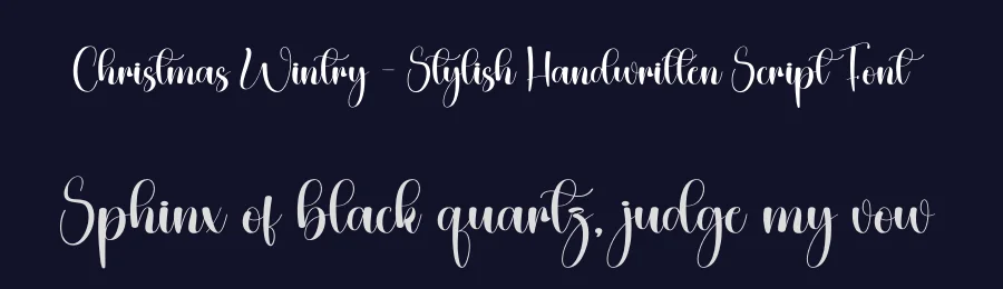 Christmas Wintry – Stylish Handwritten Script Font by creativeletter — Script Handwritten Font — thumbnail 2