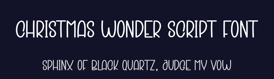 Christmas Wonder Script Font by creativeletter — Display Font — thumbnail 2