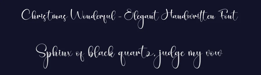 Christmas Wonderful – Elegant Handwritten Font by creativeletter — Script Handwritten Font — thumbnail 2