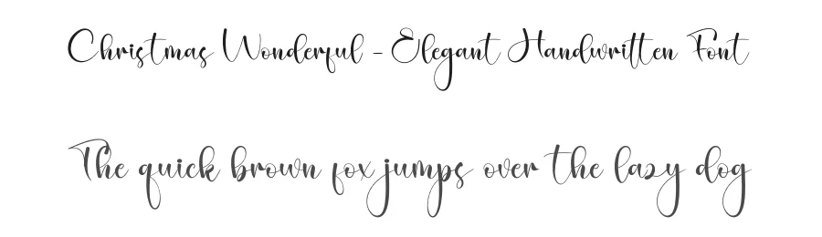 Christmas Wonderful – Elegant Handwritten Font by creativeletter — Script Handwritten Font