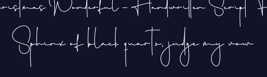 Christmas Wonderful – Handwritten Script Font by creativeletter — Script Handwritten Font — thumbnail 2