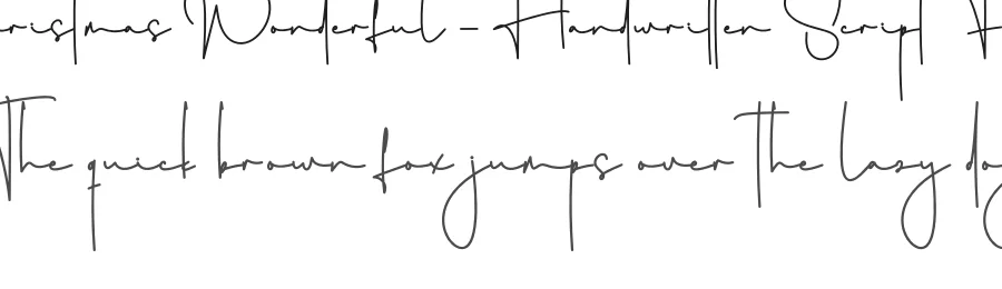 Christmas Wonderful – Handwritten Script Font by creativeletter — Script Handwritten Font
