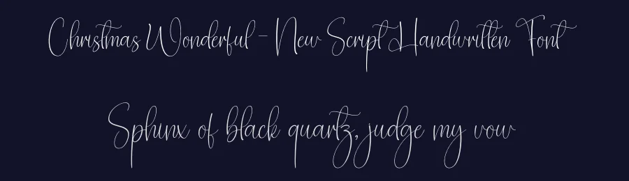 Christmas Wonderful – New Script Handwritten Font by creativeletter — Script Handwritten Font — thumbnail 2