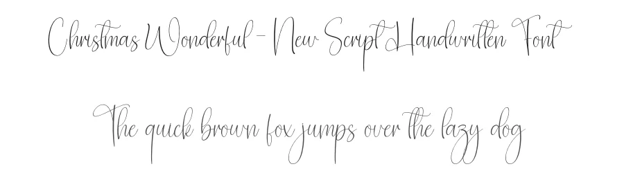 Christmas Wonderful – New Script Handwritten Font by creativeletter — Script Handwritten Font