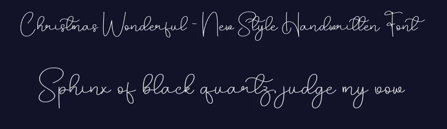 Christmas Wonderful – New Style Handwritten Font by creativeletter — Script Handwritten Font — thumbnail 2